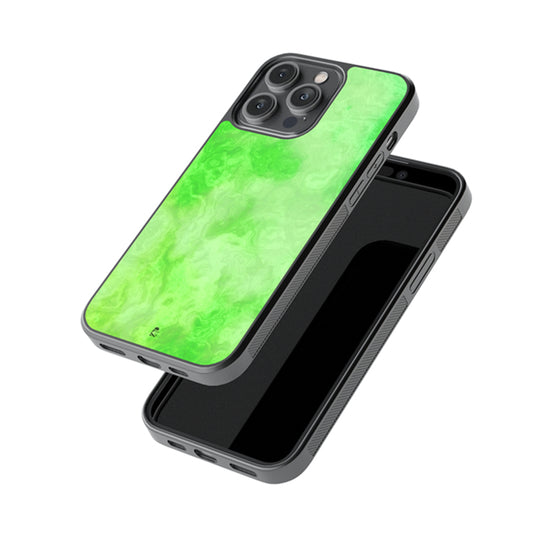 Light Green Marble Glossy Metal Case