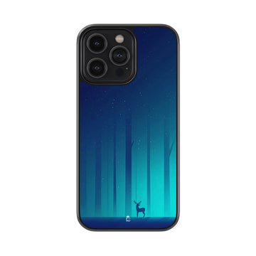Deep Blue Forest Glossy Metal Case