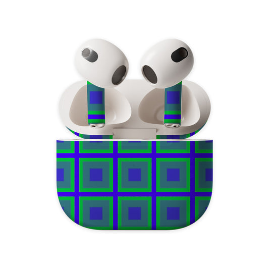 Window Pattern Earbuds Skin