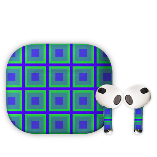 Window Pattern Earbuds Skin