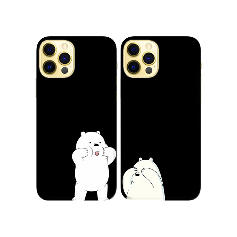 Crazy Teddies Slim Hard Couple Phone Case