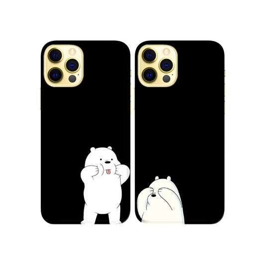 Crazy Teddies Slim Hard Couple Phone Case