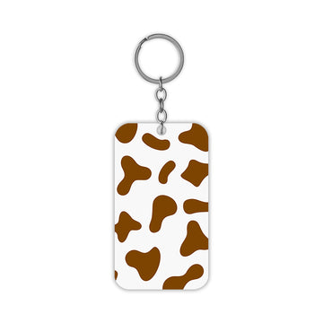 Brown Moo Keychain