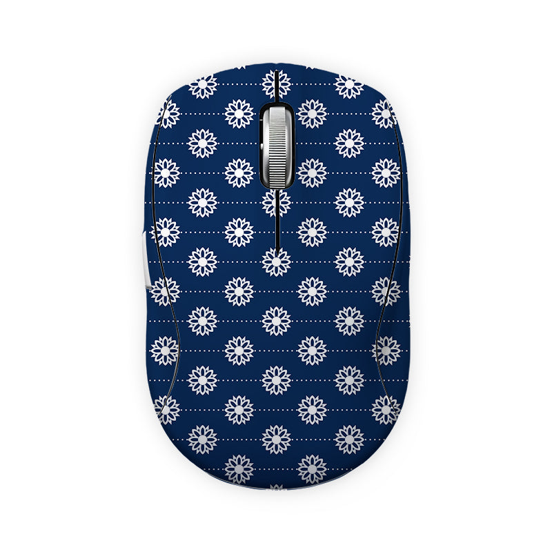 Blue Flowers Mouse Skin