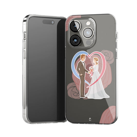 Wedding Couple Clear Silicone Case