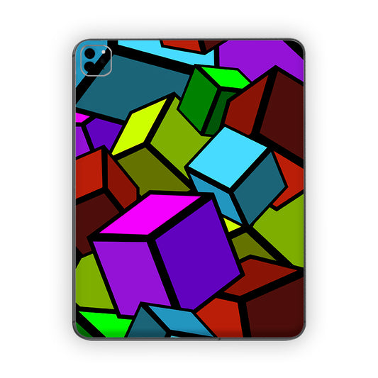 Colourful Cubes Ipad Skin
