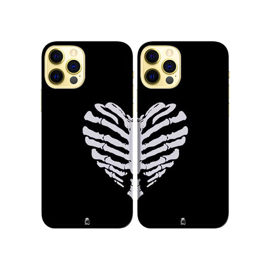 Strongest Hearts Slim Hard Couple Phone Case