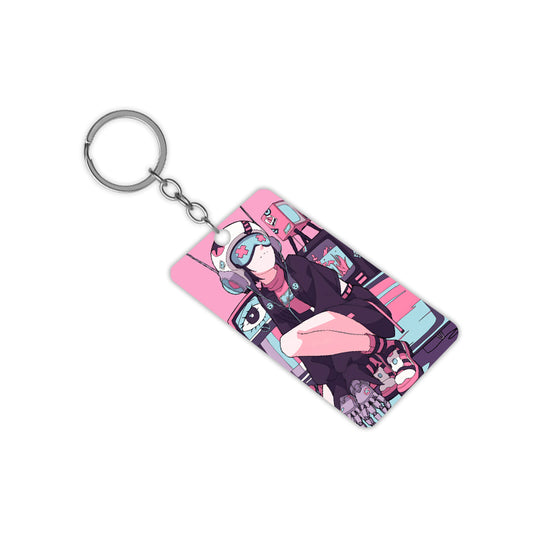 Techie Girl Keychain