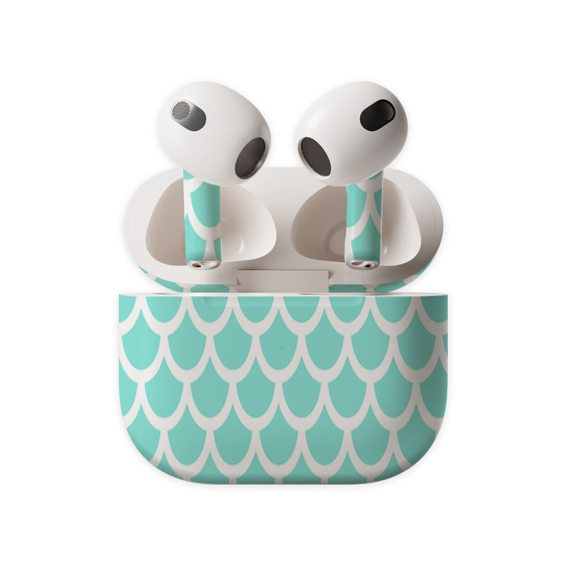Blue Pebbles Earbuds Skin