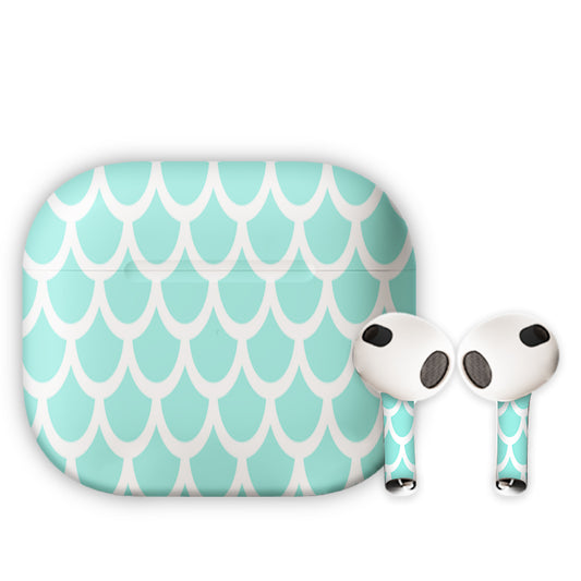 Blue Pebbles Earbuds Skin