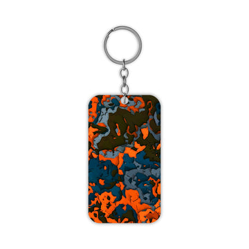 Orange Mesh Keychain