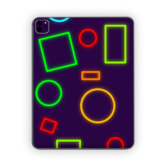 Neon Shapes Ipad Skin
