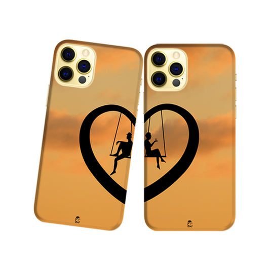 Love Swing Slim Hard Couple Phone Case