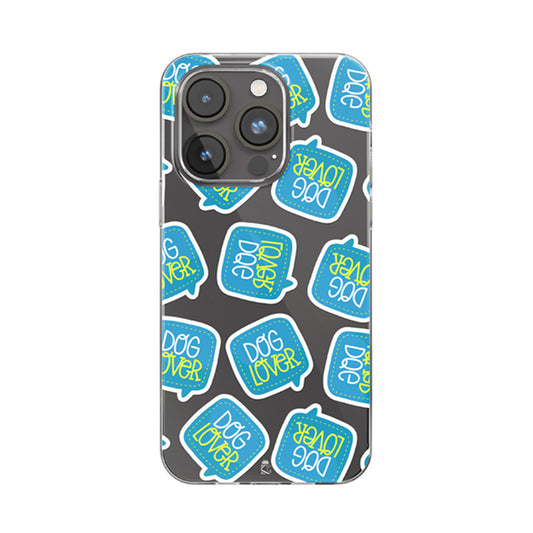 Dog Lover Tag Clear Silicone Case