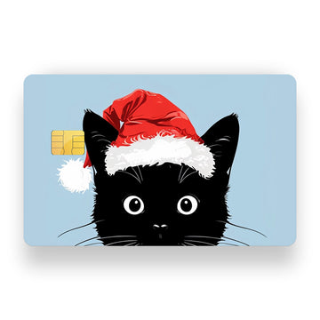 Crazy Christmas Cat Debit Card Skin