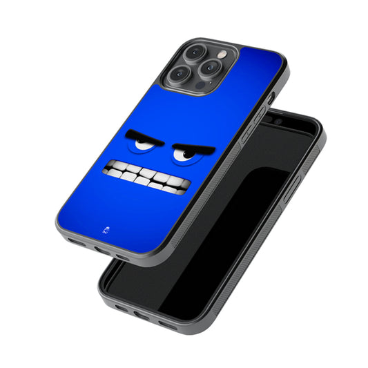 Grimacing Face Glossy Metal Case