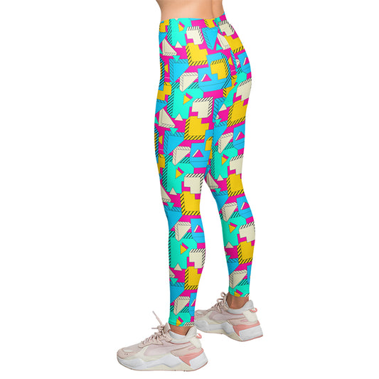 Cosmo Radiant Checkered High Waist Leggings