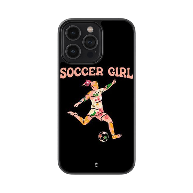 Soccer Girl Glossy Metal Case