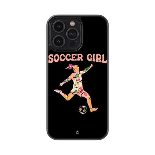 Soccer Girl Glossy Metal Case
