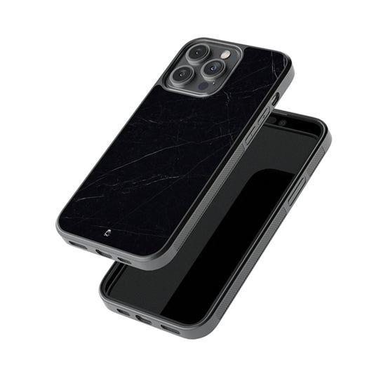 Black Triana Marble Glossy Metal Case