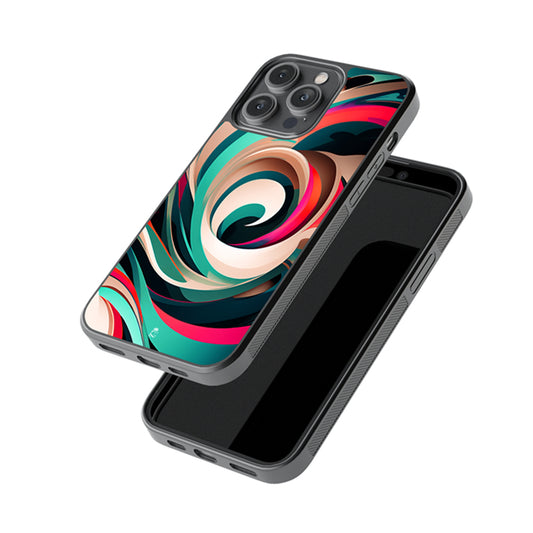 Spiral Curve Glossy Metal Case