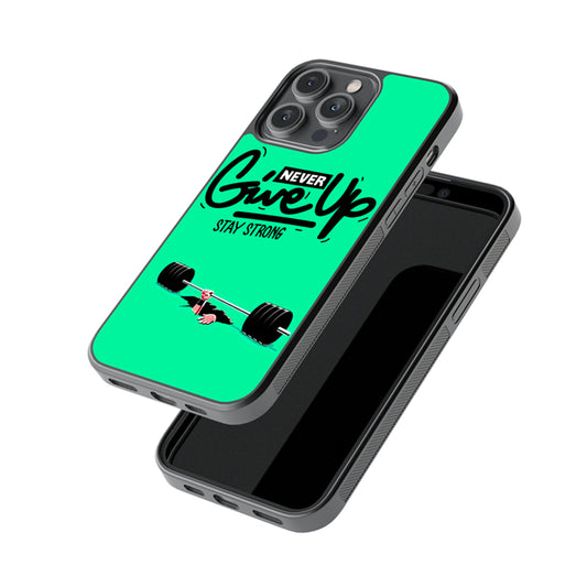 Never Give-Up Glossy Metal Case