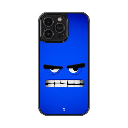 Grimacing Face Glossy Metal Case