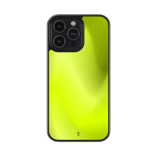 Lime Yellow Aura Glossy Metal Case