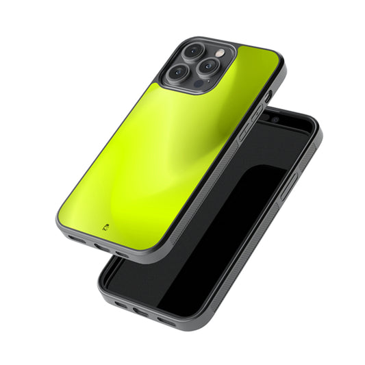 Lime Yellow Aura Glossy Metal Case