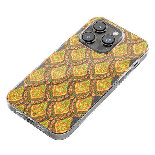 Saree Pattern Clear Silicone Case