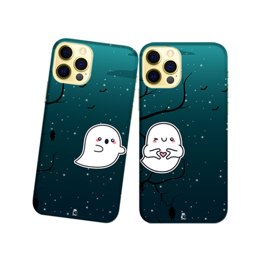 Horror Boo's Slim Hard Couple Phone Case