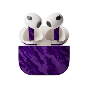 Purple Wooshy Shades Earbuds Skin