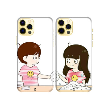 Homely Couples Slim Hard Couple Phone Case