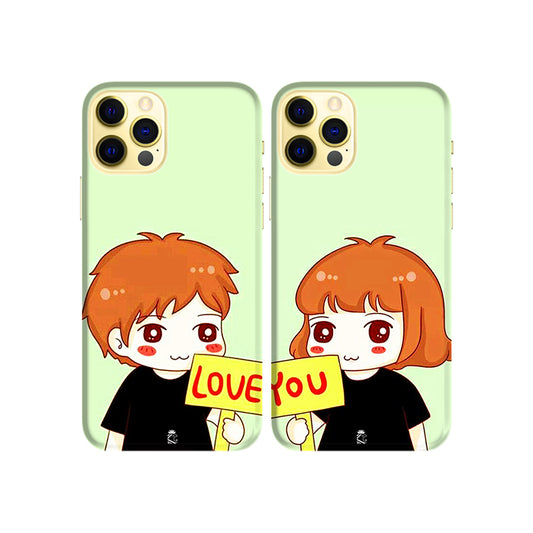 Love You Forever Slim Hard Couple Phone Case
