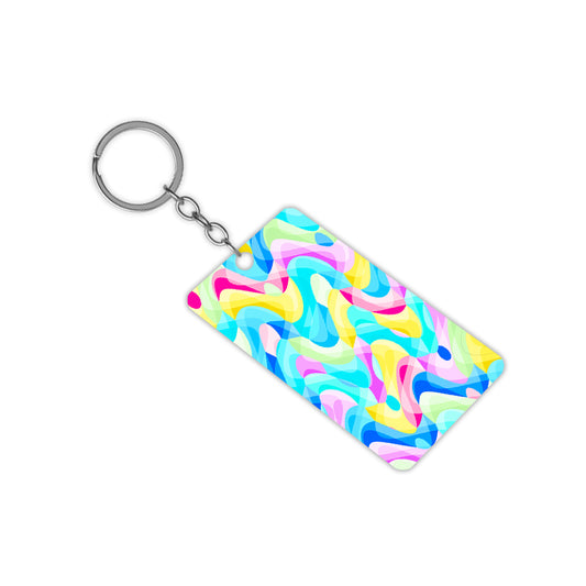 Colourful Waves Keychain