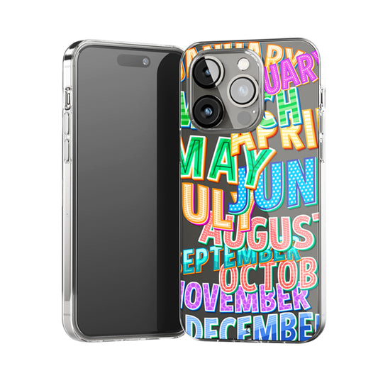 Joyful Months Clear Silicone Case