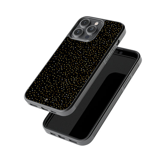 Supreme Black and Gold Pattern Glossy Metal Case