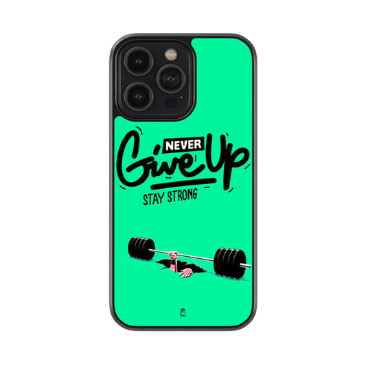 Never Give-Up Glossy Metal Case