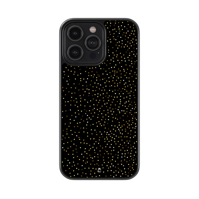 Supreme Black and Gold Pattern Glossy Metal Case