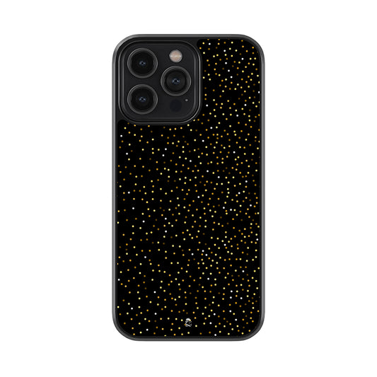 Supreme Black and Gold Pattern Glossy Metal Case