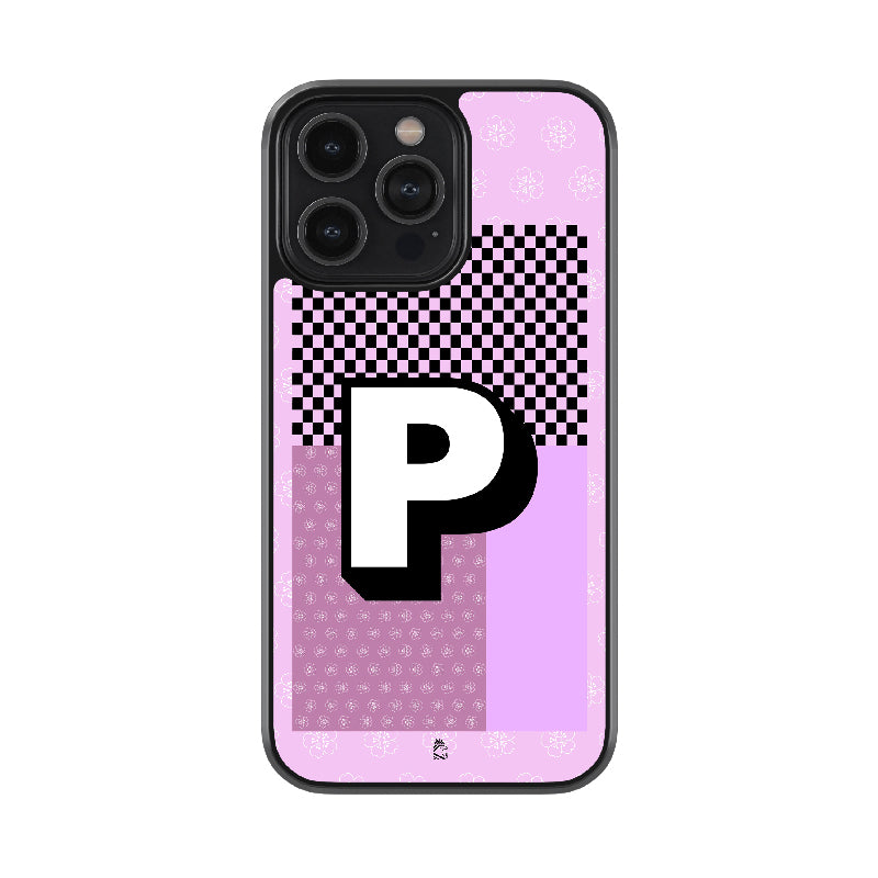 Alphabet - P Glossy Metal Case