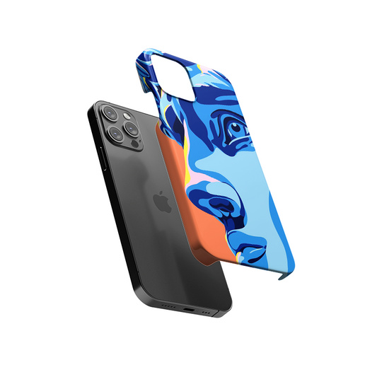 Blue Face Design Slim Hard Case