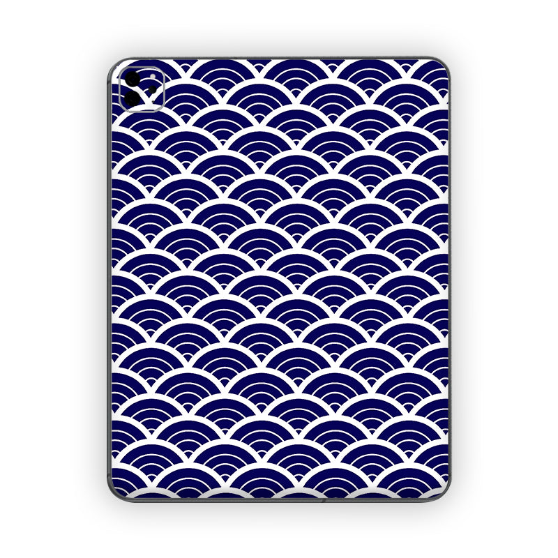 Blue Semi Arcs Ipad Skin