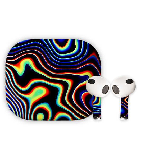 Chrome Wave Earbuds Skin