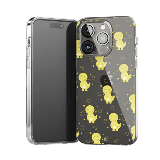 Cute Little Dino Clear Silicone Case