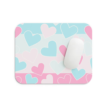 Cute Hearts Mouse Pad