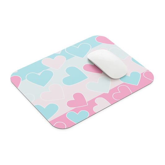 Cute Hearts Mouse Pad