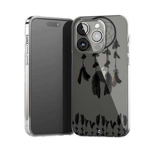 Black Dream Catcher Clear Silicone Case