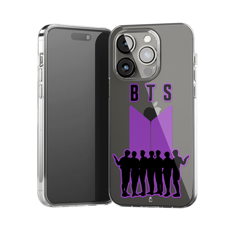 Buy BTS Crew Love Clear Silicone Phone Case Roars club