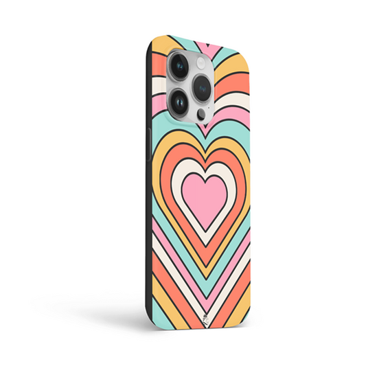 Illusion Hearts Flexible Soft Silicone Case